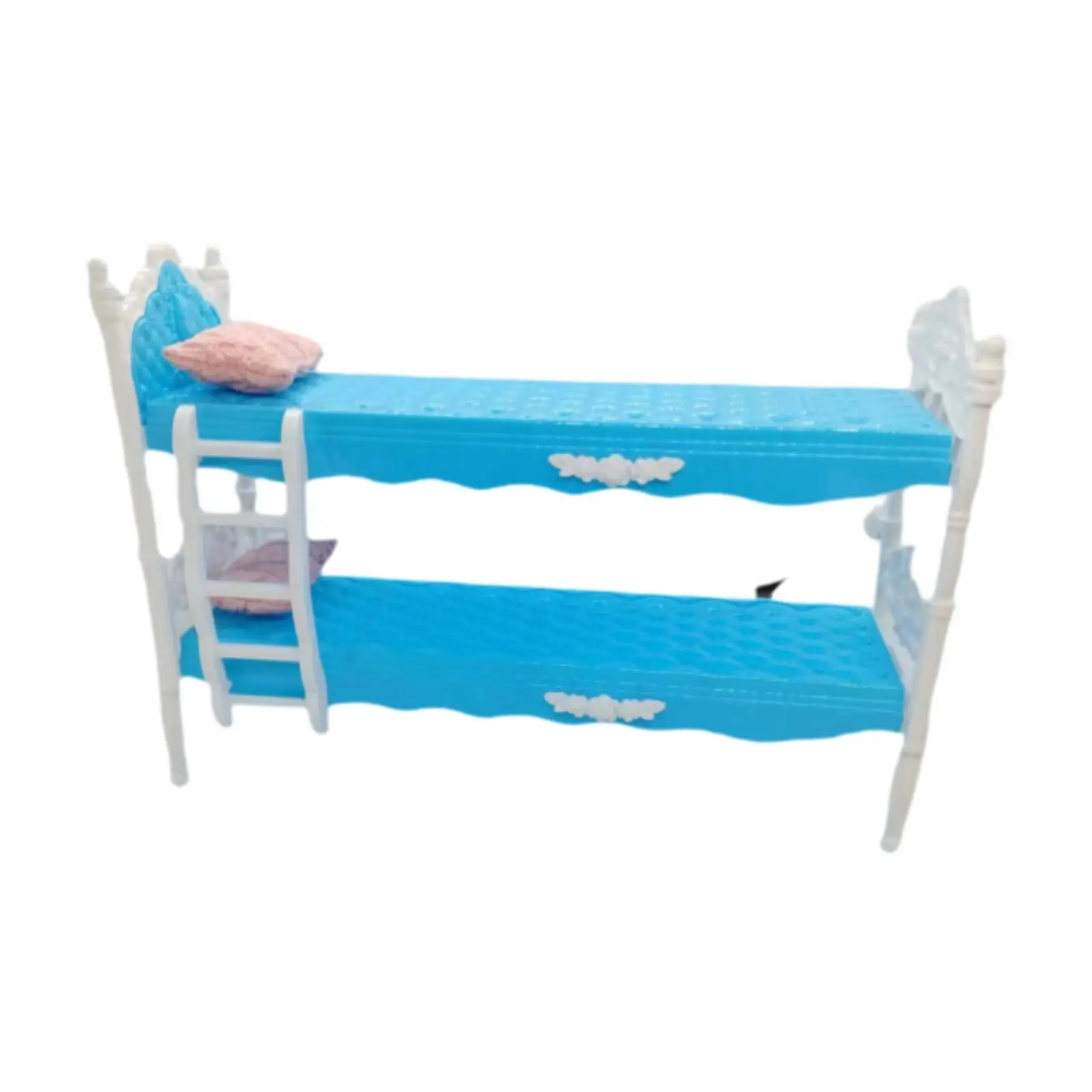 Litera para casa de muñecas, Mini litera, accesorios de cama para casa de muñecas, juguete de imitación de doble capa para decoración de escena, regalos para niños