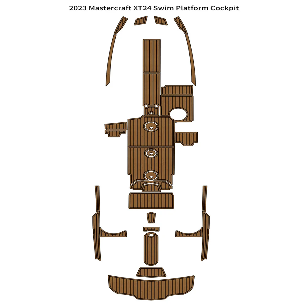 2023 Mastercraft XT24 Swim Platform Cockpit Pad Boat EVA Foam Teak Deck Flooring