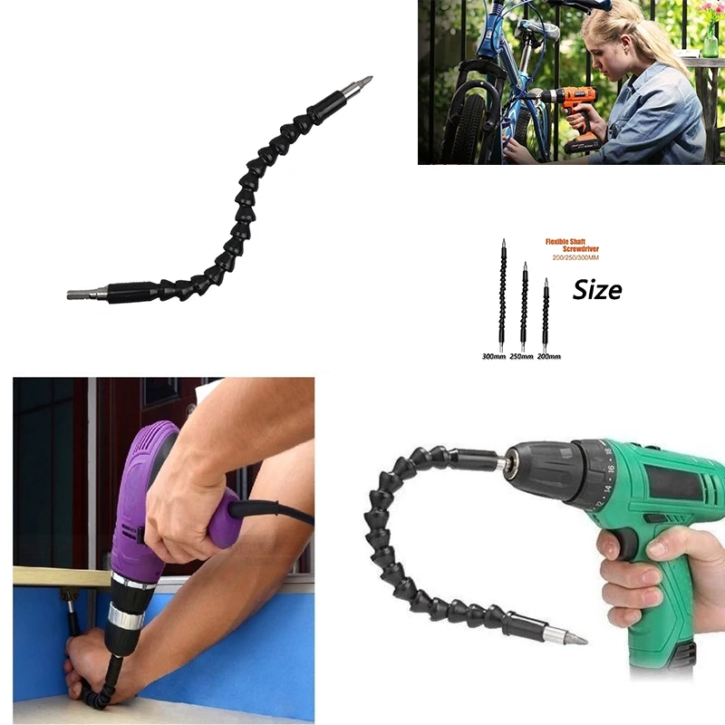 

Electric Screwdriver Drill Bit Universal Multifunctional Flexible Hose Snake Cardan Shaft Connection Soft Extension Rod Link