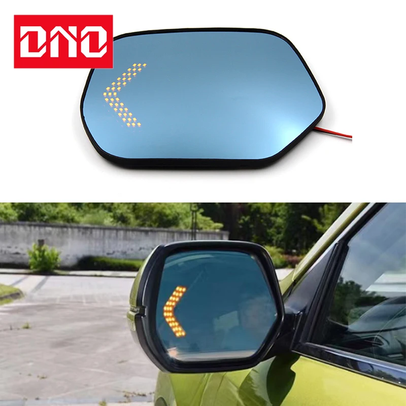 Car Rearview Mirror Lights For Honda CRV CR-V 2017 - 2022 Turn Signal + Heating + Anti-Glare Reverse Warning Car Mirror lenses