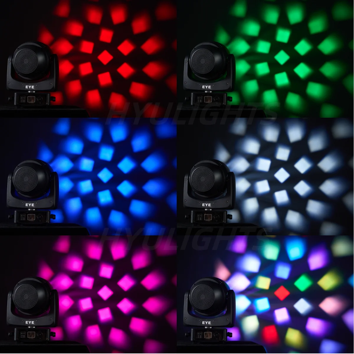 19x25W RGBW 4in1 LED Spotlight Wash/Beam/Zoom, Professioneller DJ/Bar Big Bee Eye LED Moving Head Disco Strobe Bühnenbeleuchtung – Detail 7