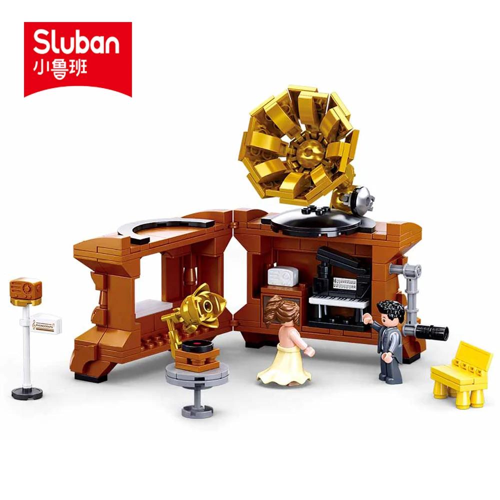 Sluban Building Block Toys Girls Dream Creator B0881 Antique Shop 288PCS Mini Cabin Bricks Compatible With Leading Brands