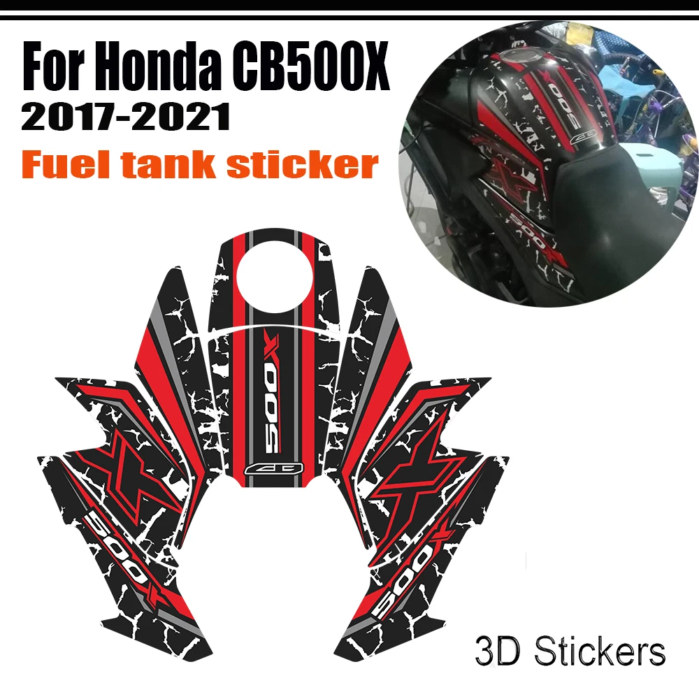 Para Honda CB500X CB 500X, pegatina tipo almohadilla para depósito, calcomanía protectora, emblema para casco, maletero, equipaje, carenado, guardabarros 2017 2018 2019 2020 2021