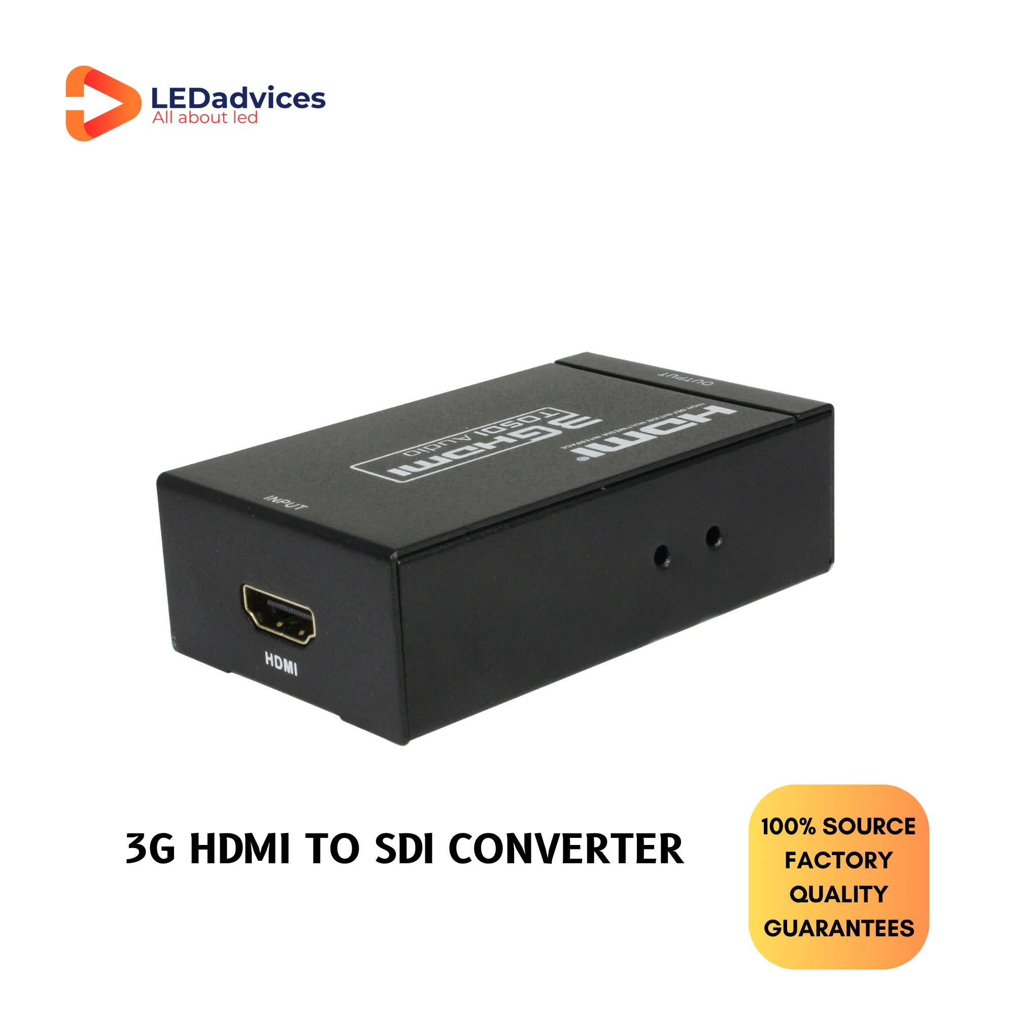 MINI 3G HDMI to SDI Converter, 100M 200M 300M Fast Transmission 2.970 Gbit/s, 1 BNC 1 HDMI, HDV-S009