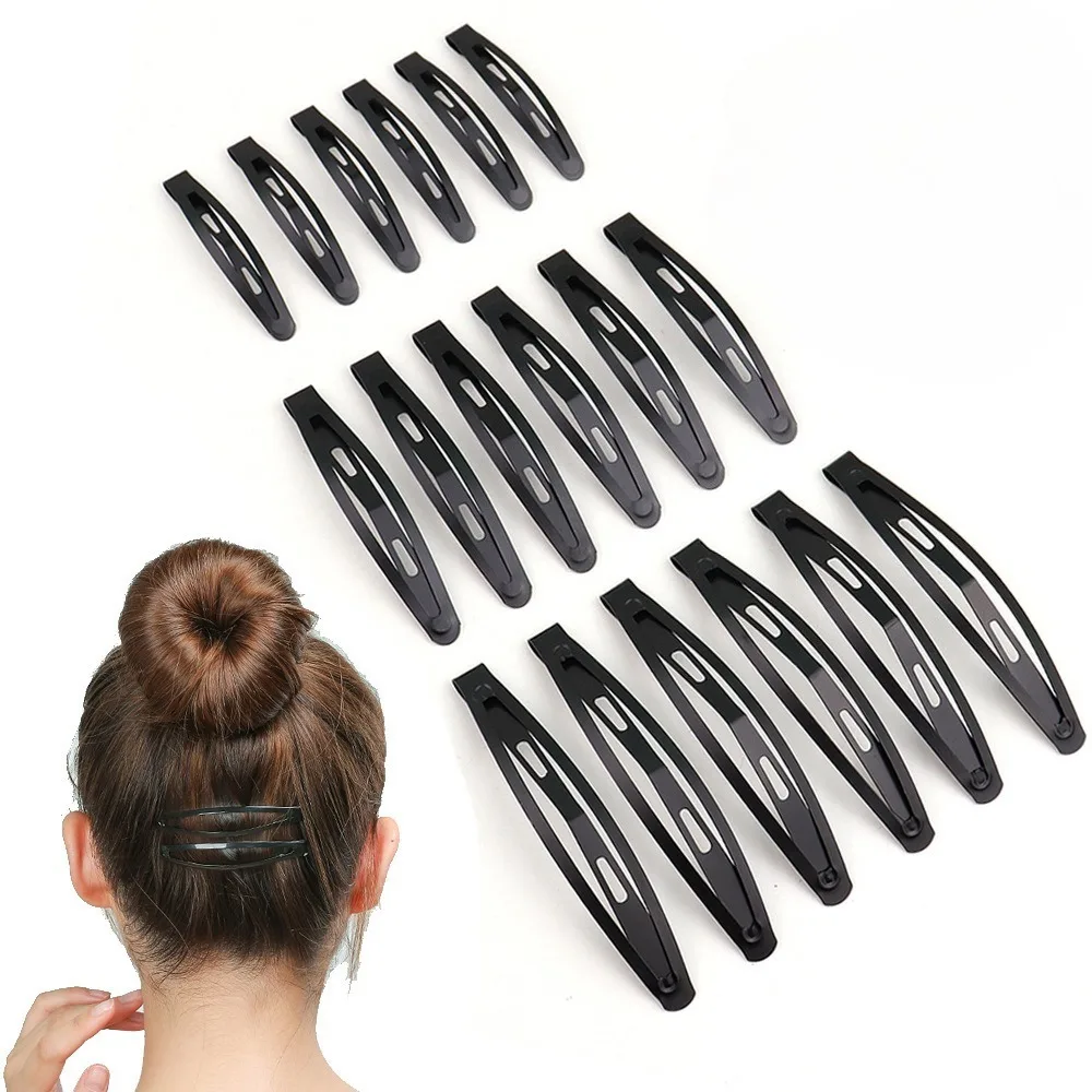 Water Drop Shaped Hairpin, Simple Metal Snap BB Hair Clips, DIY Handmade Hair Accessories for Women