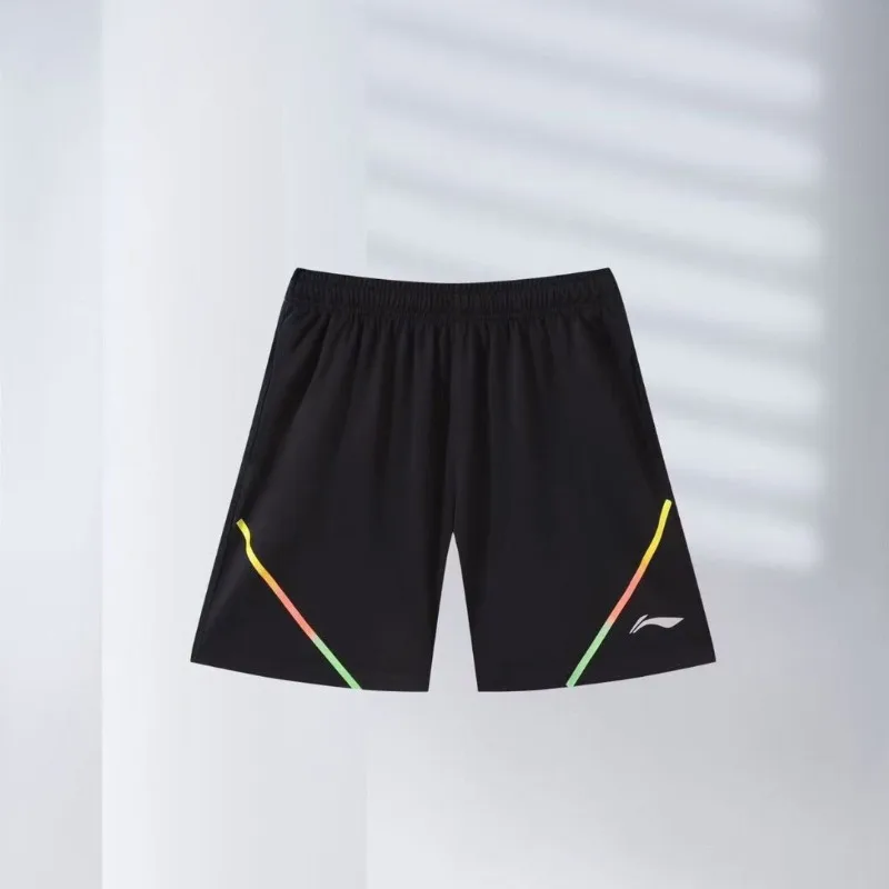 New sports fast drying sweat absorbing men's and women's badminton shorts, breathable fabric, high-quality hot stamping