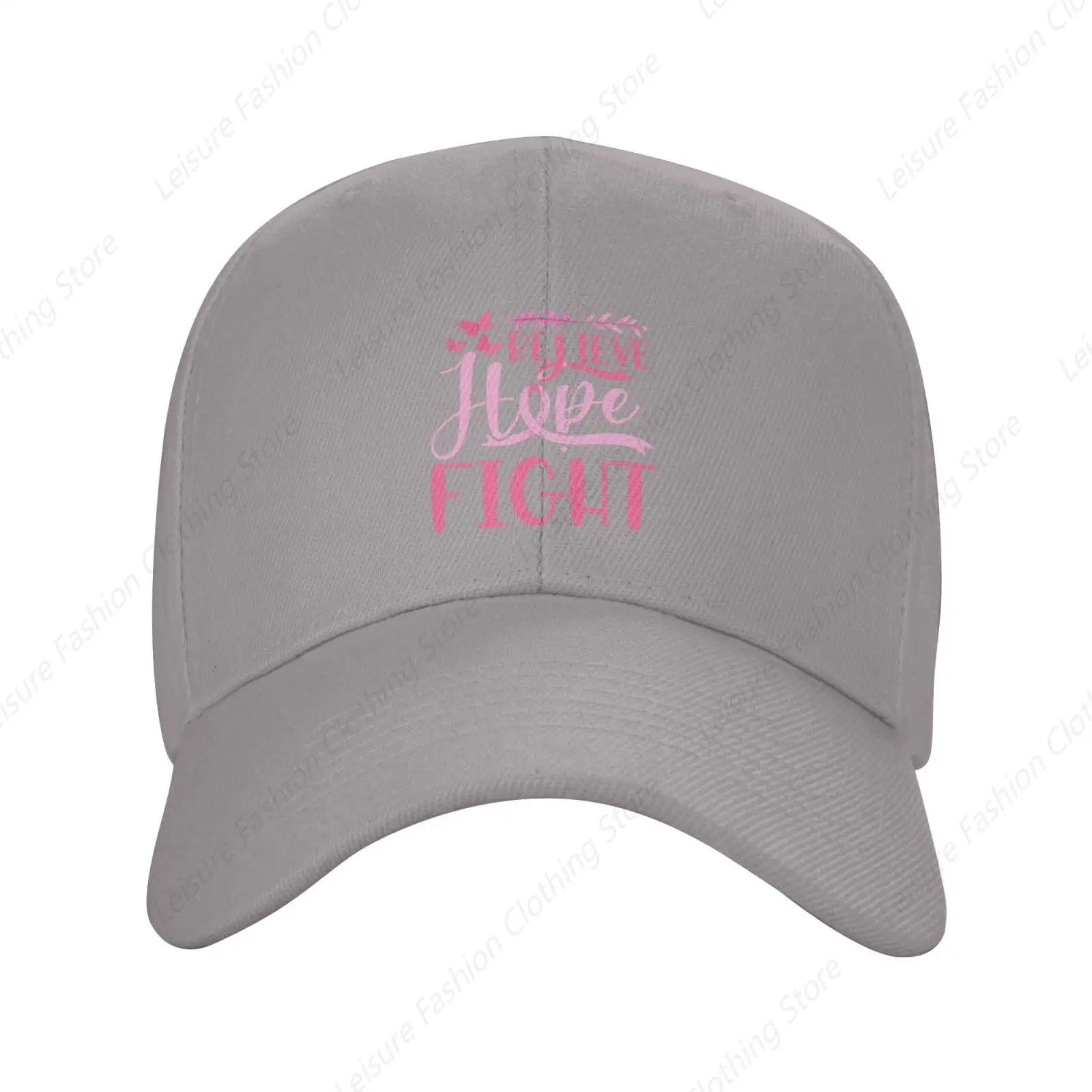 Believe Hope Fight Baseball Cap Women Men Hats Adjustable Trucker Sun Hat Dad Golf Caps