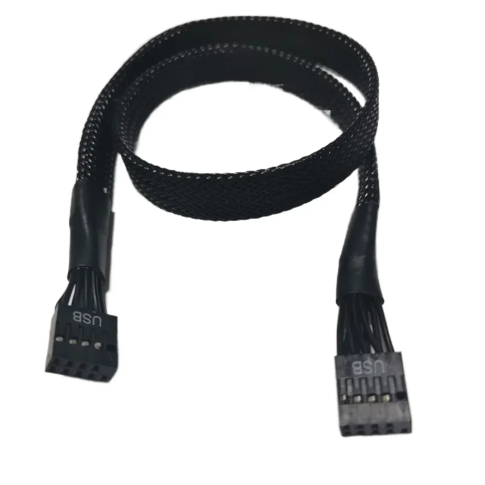 

Motherboard Mainboard 9Pin USB 2.0 Female to Extension Dupont Data Cable Cord Wire Line 50cm for PC DIY