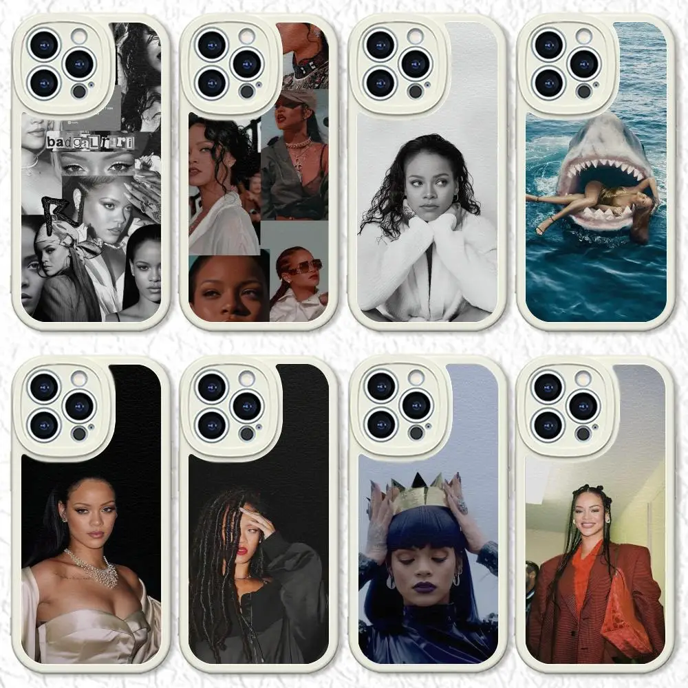 Work-Girls R-Rihannas-sexy MAISTO Mouse Pad Lambskin Case For Iphone 16 15 14 13 11 12 Pro Max Xr X Xs 8 7 Plus