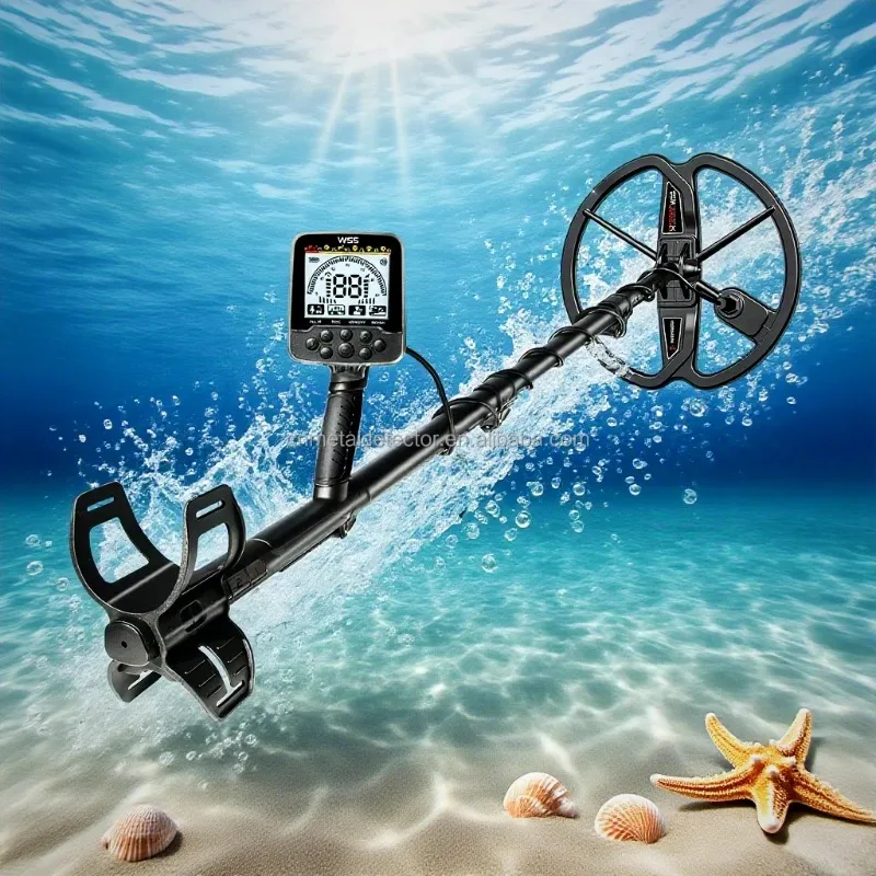 W55 Portable Gold Metal Detector | Rechargeable IP68 Waterproof | Outdoor Gold & Coin Treasure Hunting