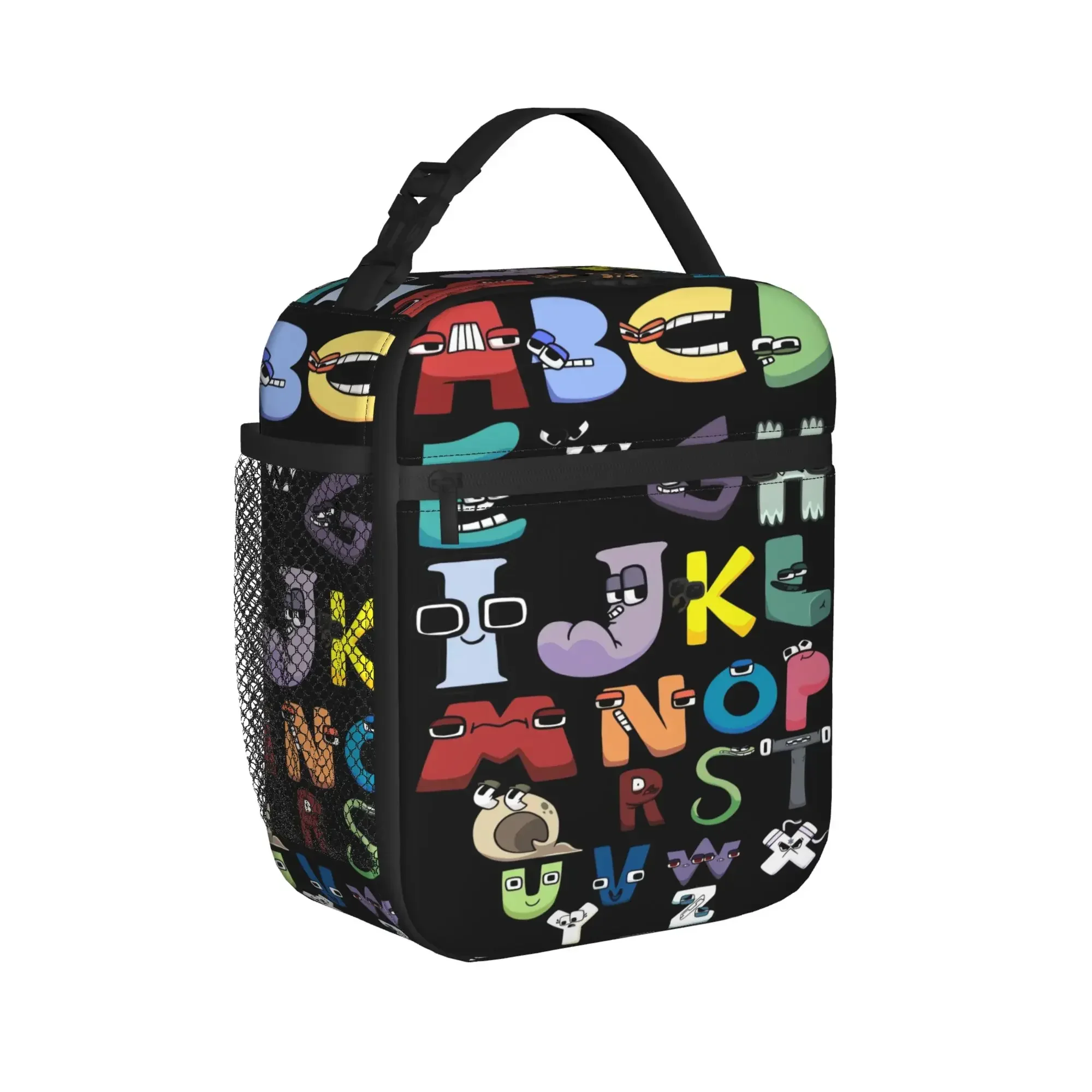 Popular Alphabet Lore Lunch Bag  Portable Lunch Box Child Picnic Graphic Cooler Bag Aesthetic Waterproof Thermal Lunch Bags