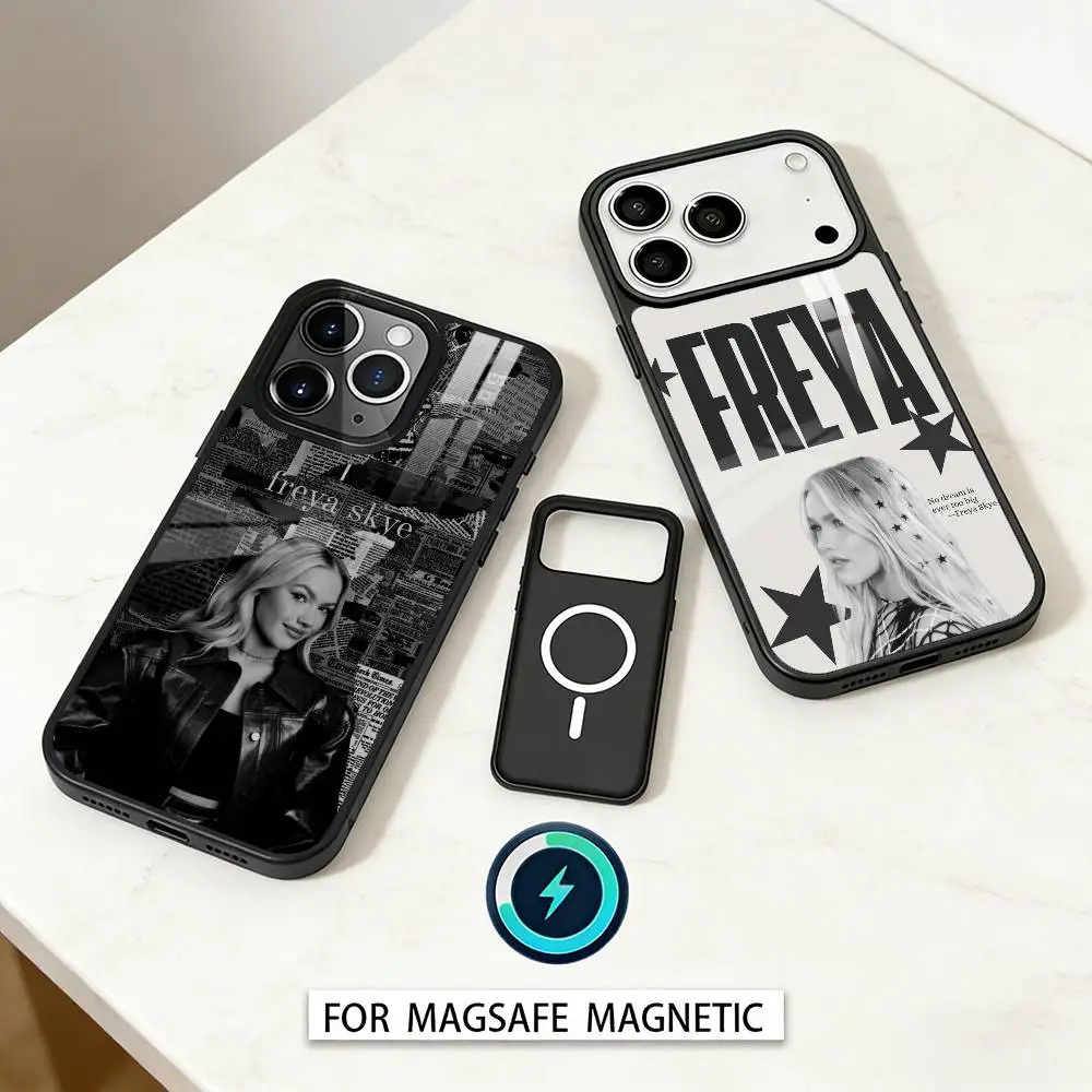 F-Freya Skye S-Singer Phone Case For iPhone17,16,15,14,13,12,Pro,Max,Magnetic For Magsafe Wireless Charging