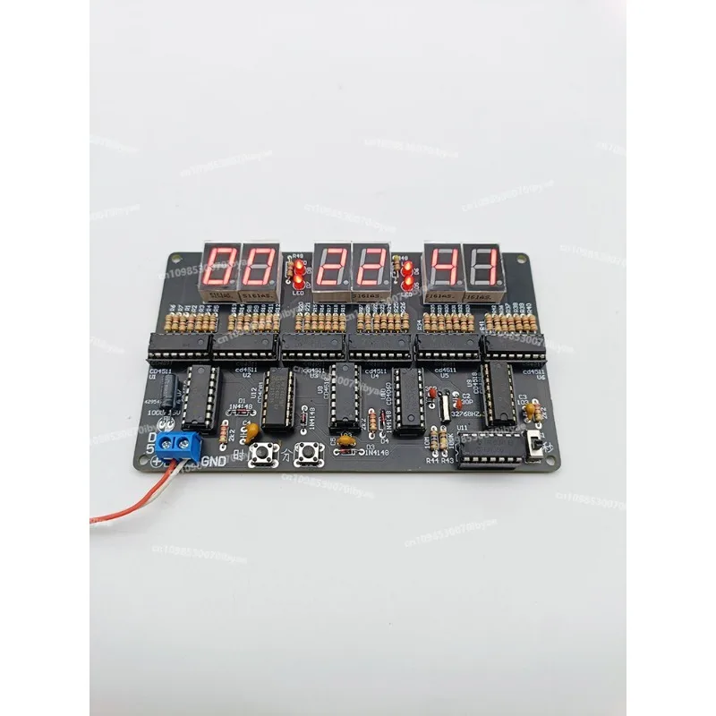 6-Bit Digital Circuit Clock Kit Pure Digital Electric Six-bit Electronic Clock Teaching