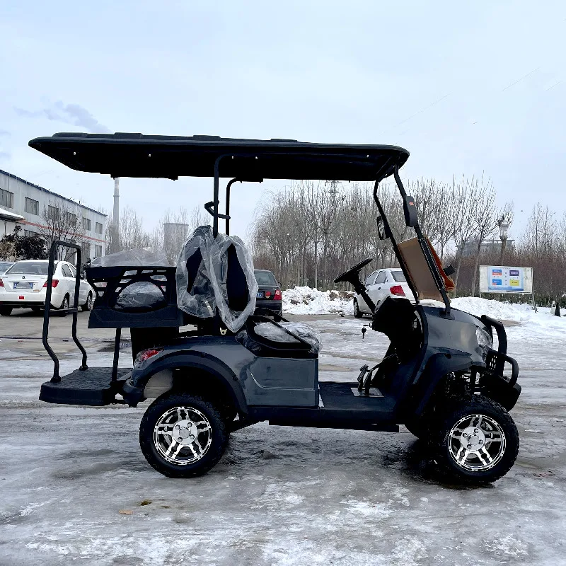 Hot sale China New Model 2+2 Seater 4/5kw Motor Lithium Battery 48V 60V 72V Golf Cart Electric Buggy Hunting Cart