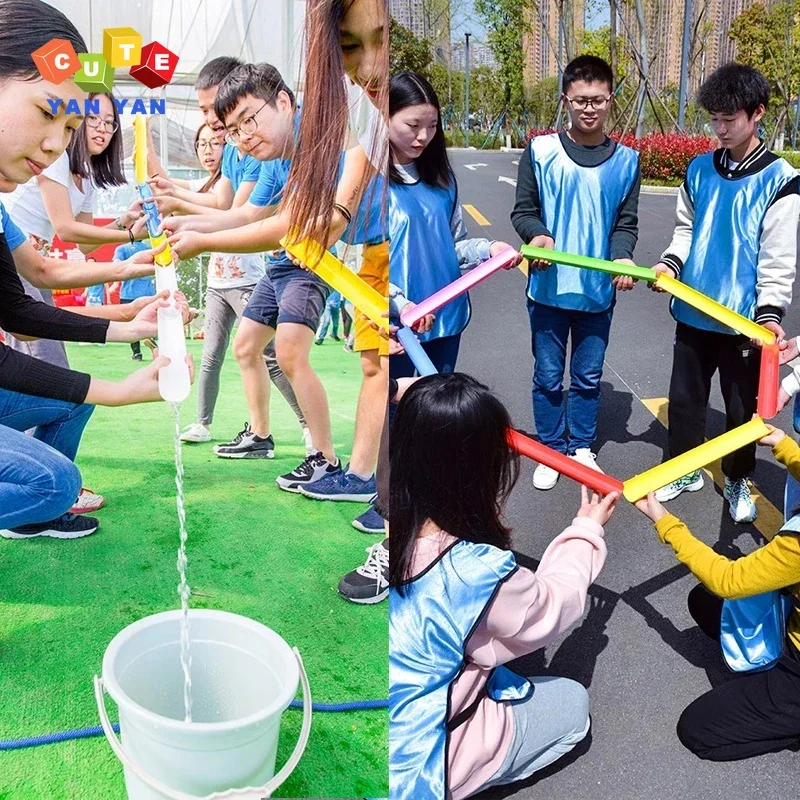 Children's Toys Pipeline Challenge Catch Ball Outdoor Sports Kids Adult Team Building Social Funny Family Games Sensory Training