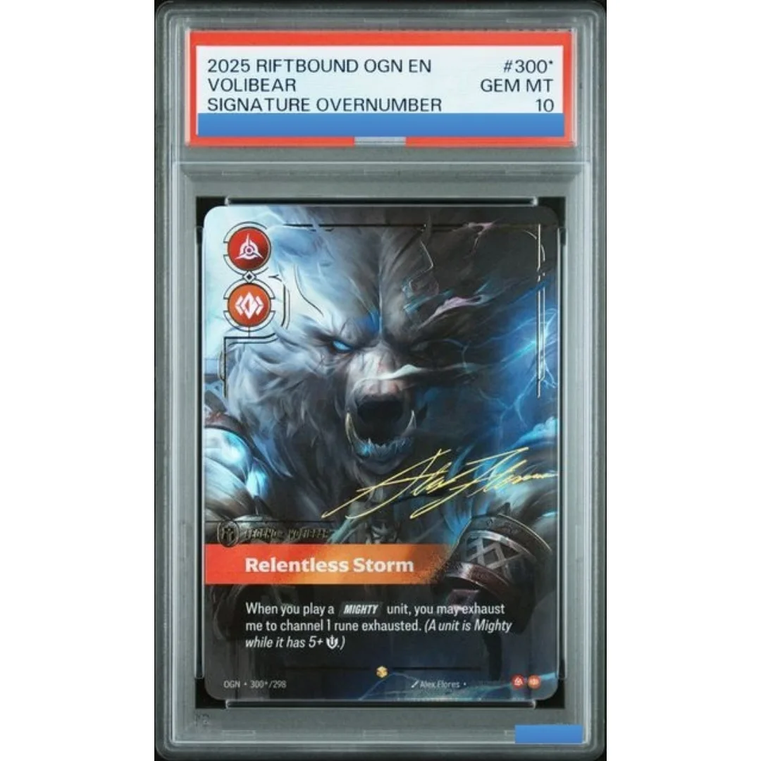 DIY RIFTBOUND LEAGUE OF LEGENDS OGN ORIGINS KAI'SA AHRI SETT SIGNATURE OVERNUMBER Authentication Grading 10 Collection Game Card - view 3