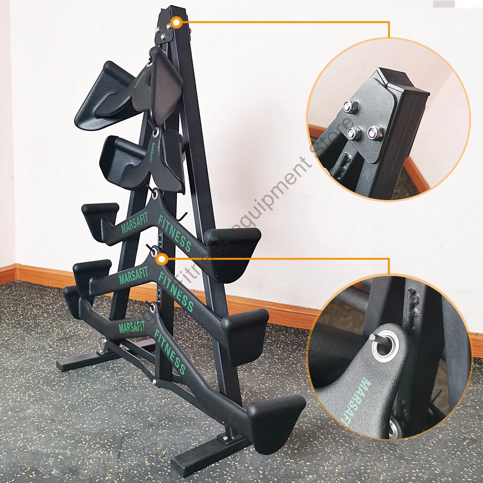 Home Gym Fitness Grip Equipment Storage Rack Space Saving Holder Wall/Vertical Multifunctional Sports Facilities Place Stand