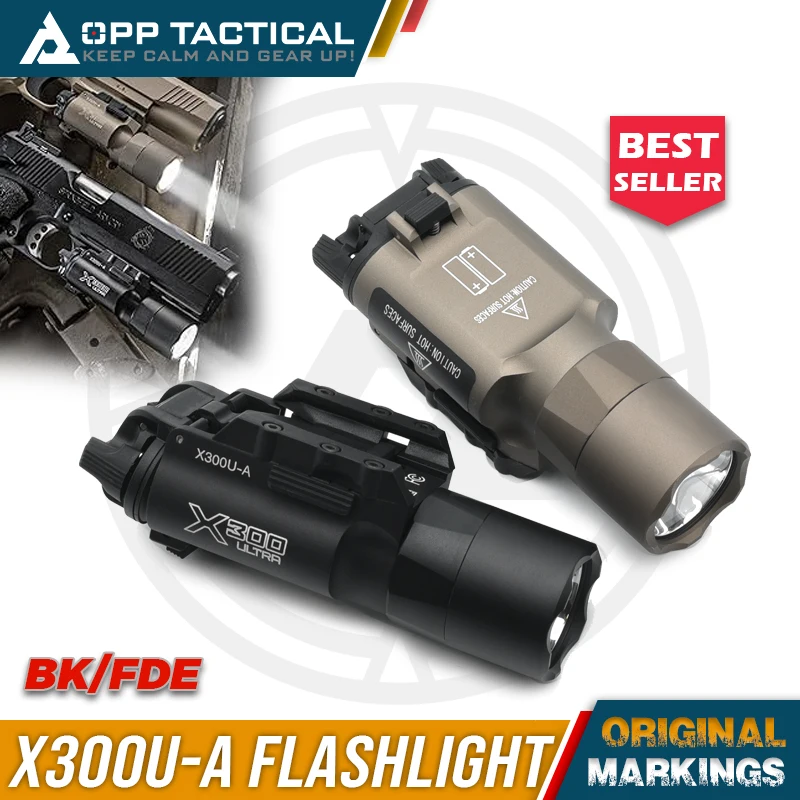 

X300U-A Ultra High LED Flashlight, 300 Tactical Light, Fit for Picatinny Accessory, 1000 Lumens,fit for 20mm Rail