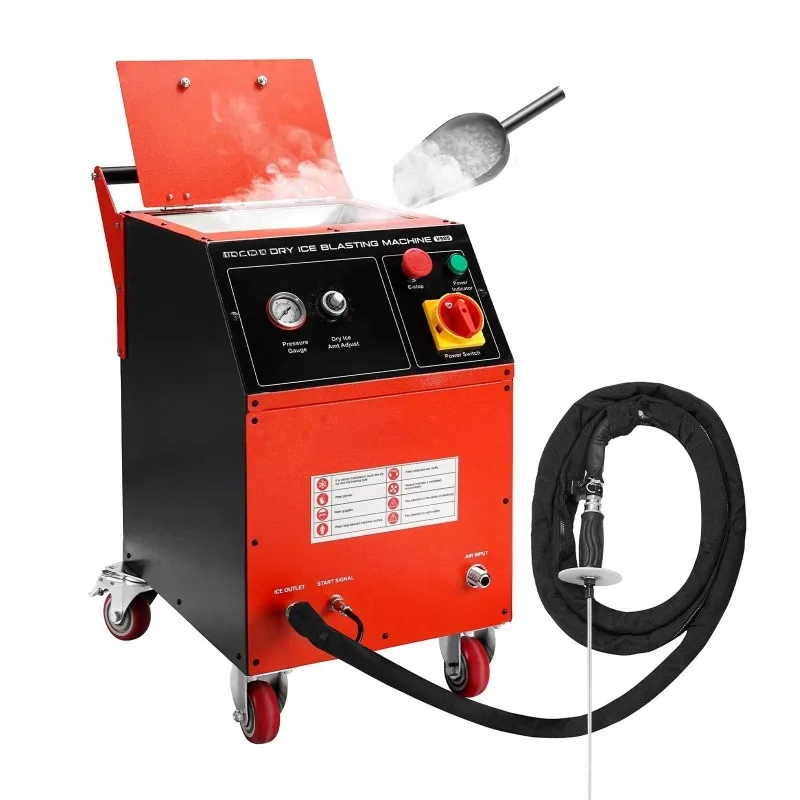 Automotive Dry Ice Blaster Portable Cleaning Machine for Car Engine Parts Carbon Grease Oil Removal