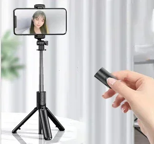 Retractable Handheld Head Selfie Stick 70CM Universal Mobile Phone Stand with Unlimited Remote Control Fill Light For All Phones