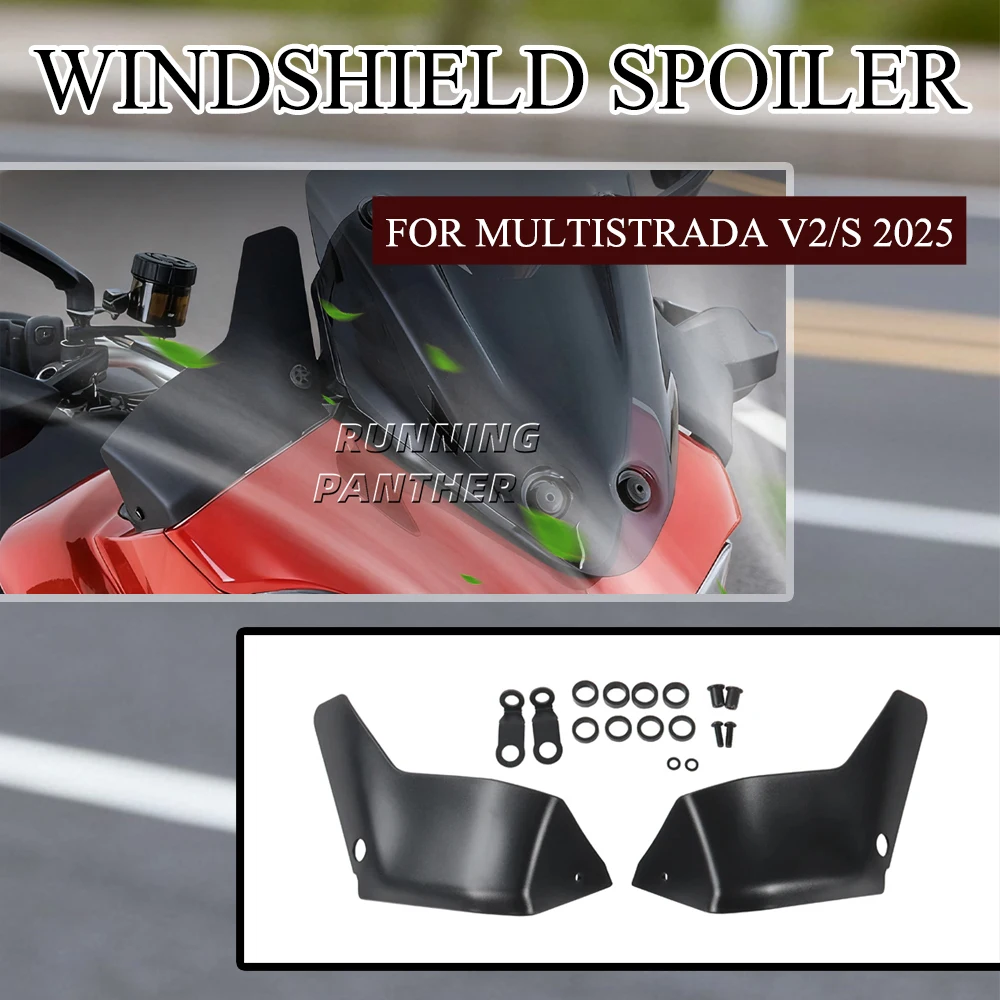 

New motorcycle Modified parts windshield spoiler side baffle ABS material FOR DUCATI MULTISTARDA V2/S 2025- ﻿