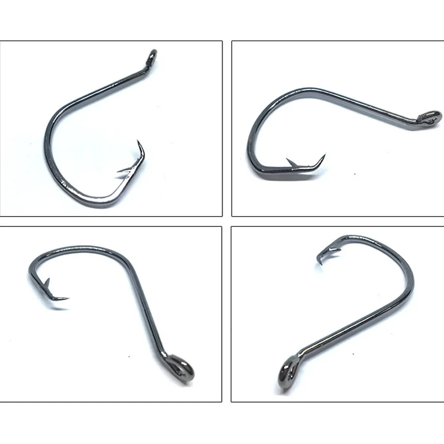 Octopus Hook 1/0-10/0 Fishing Circle Hooks Freshwater Beak Offset Fishing Hooks Sharp High Carbon Steel Fishing Hook 50PCS