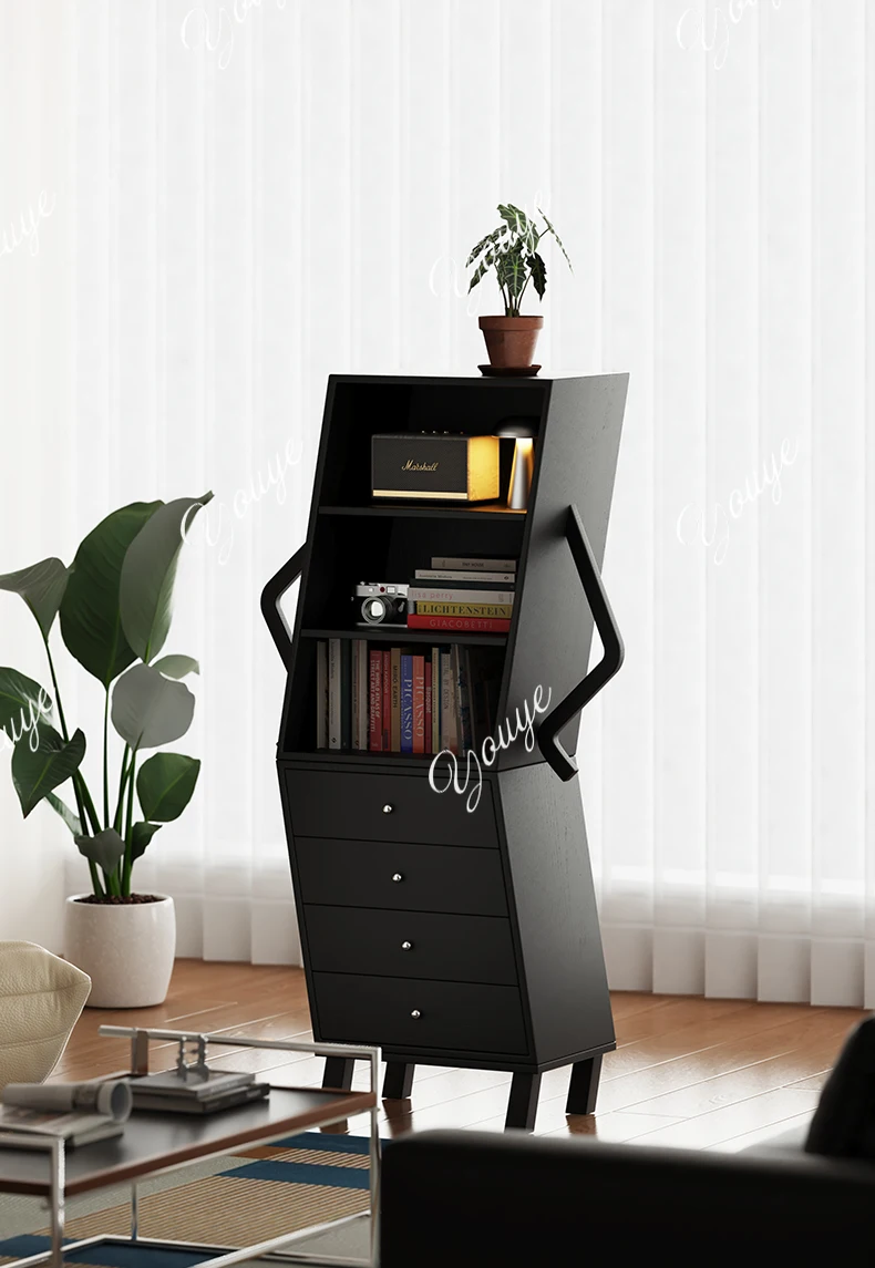 

Creative design Modern light luxury living room TV side cabinet against the wall Kitchen locker Storage chest cabinet