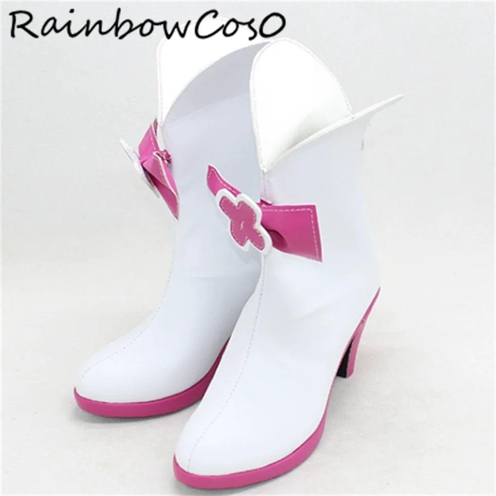 Haruno Haruka Cure Flora Go Principessa Scarpe Cosplay Stivali Gioco Anime Party Halloween RainbowCos0 W4817