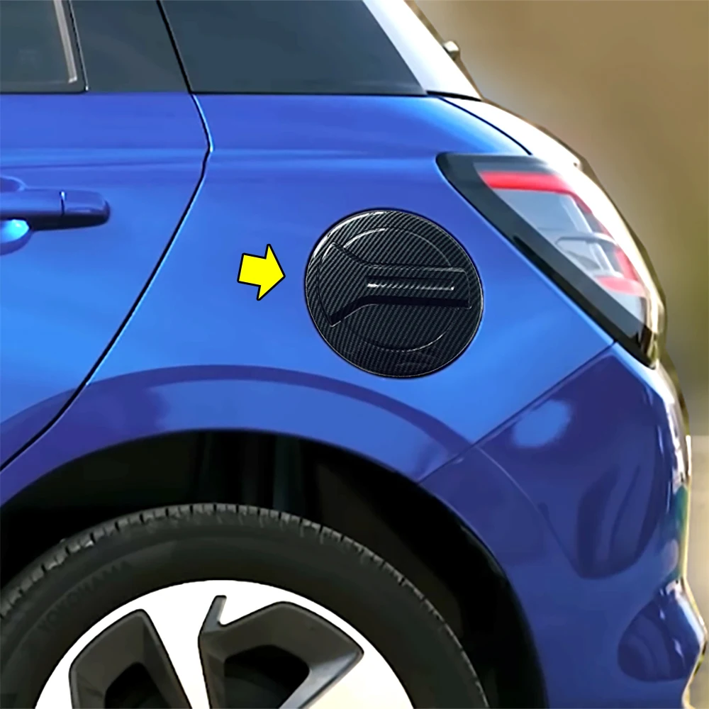 

Для 2024 2025 Suzuki Swift AOL топливный наполнитель дверь бензобак крышка наклейка автомобильные аксессуары узор из углеродного волокна