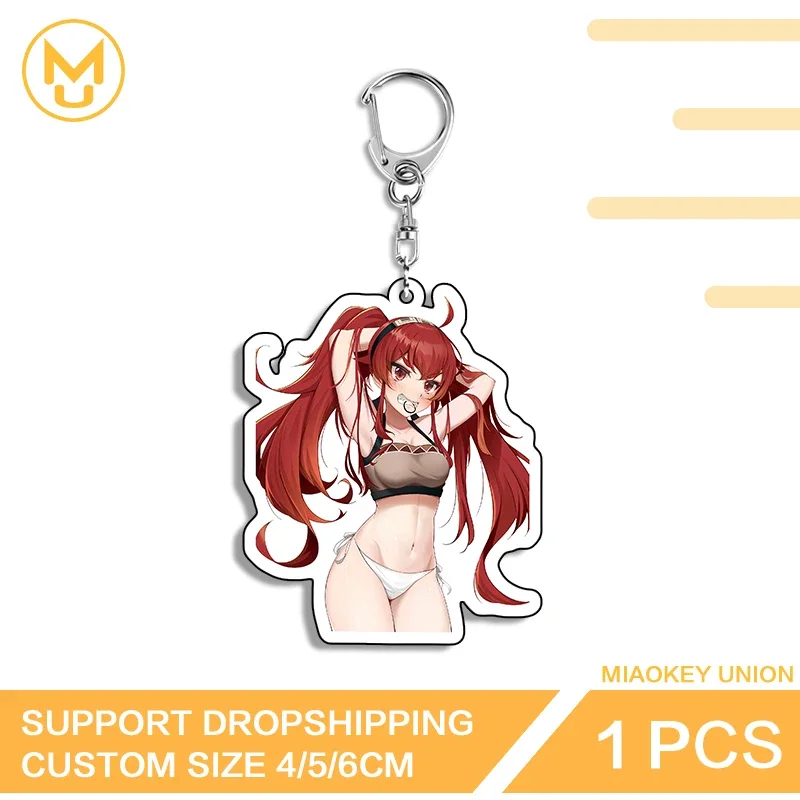 Alluring Greyrat Acrylic Bikini Key Chains Transparent Hot Selling Customized Props Fashion Packbage Decorations Back To School