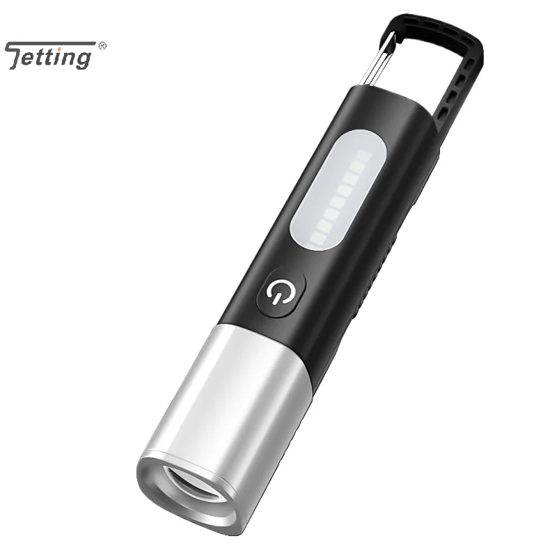 1PC Multi-Functional Flashlight With Charging Cable With Strong Light And Soft Side Lamp For Outdoor Work And Camping