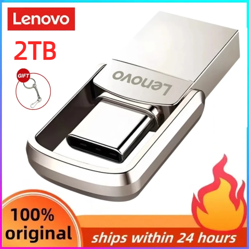 Lenovo 2TB High Speed Usb 3.0 Flash Drives Metal Pendrive 1TB 512GB 256GB Portable Usb Drive Waterproof Memoria Usb Flash Disk