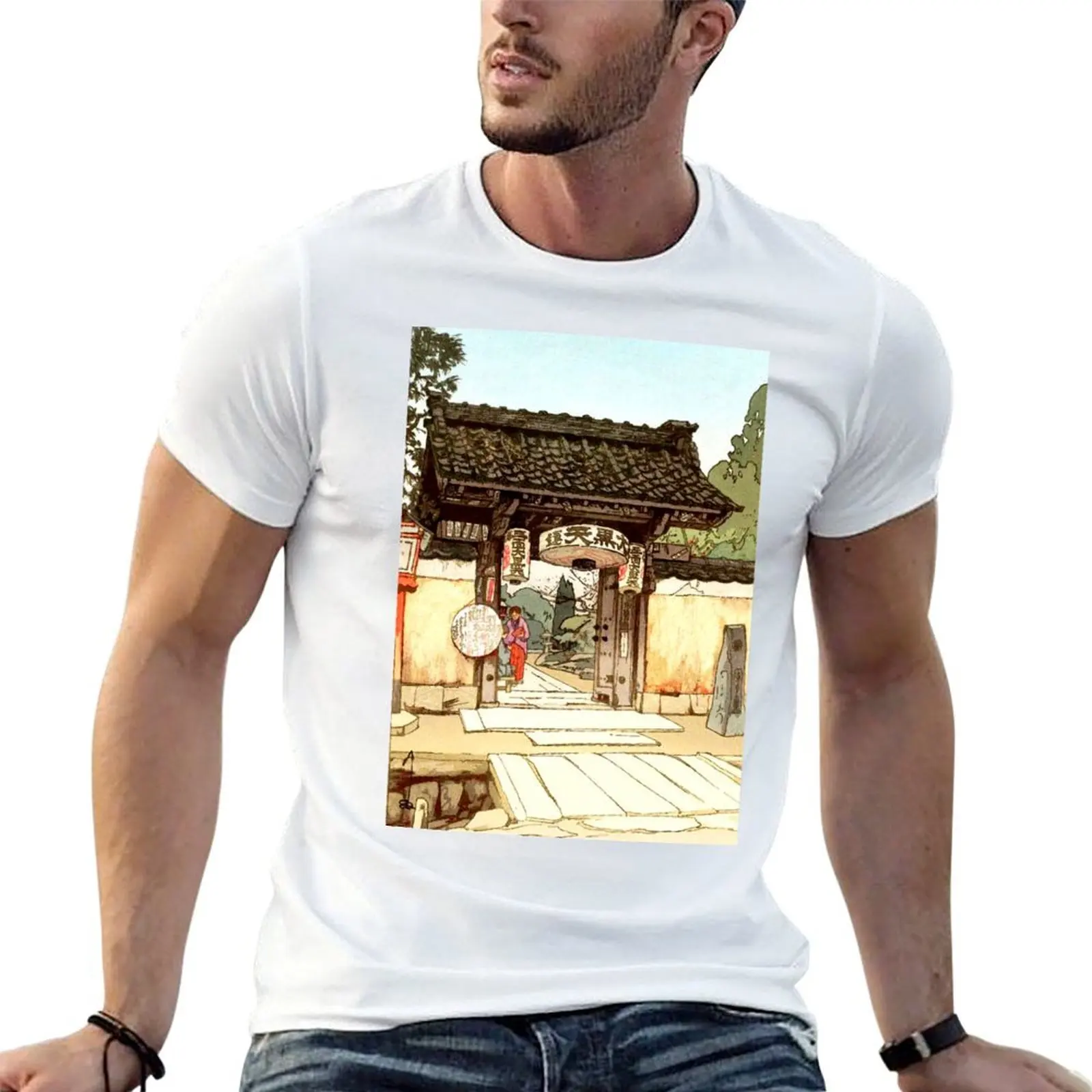 

Little mens T-Shirt t Yoshida Hiroshi t high hanga shirts shirts Temple brand man graphic Gate luxury shin quality