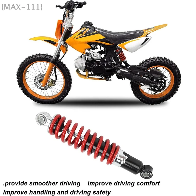 

Передний и задний амортизатор 270 мм/250 мм, подходит для скутера 50cc-125cc, мотоцикла, грязевого велосипеда, квадроцикла, квадроцикла, картинга, багги