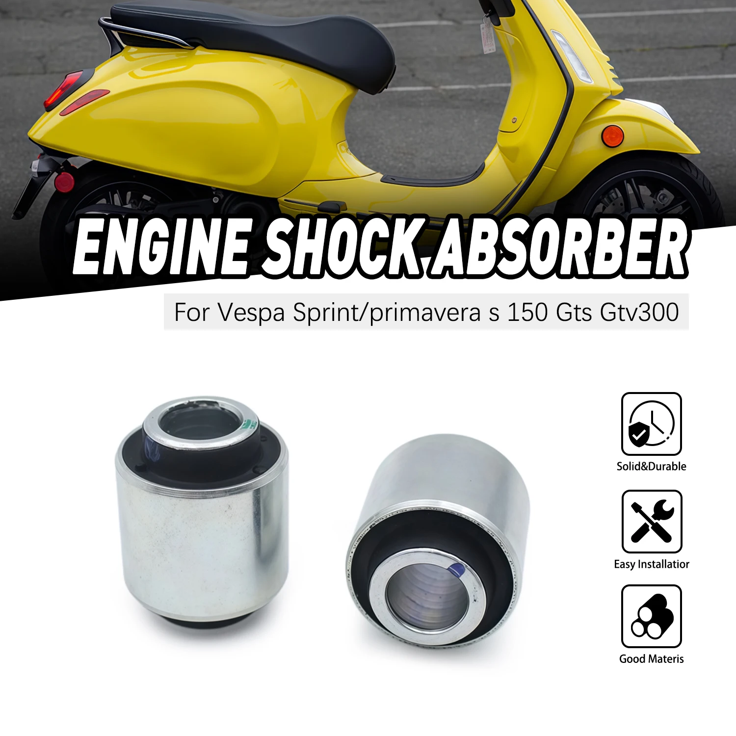 

2PCS Motorcycle Suspension Knuckle Bush Kit Silent Block For Zonsen Piaggio Scooter Universal