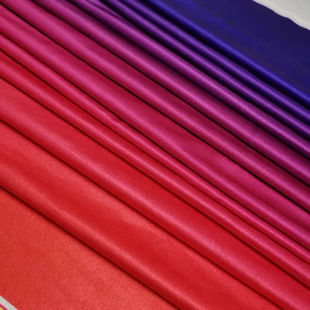 Ombre Stretchy Dancing Dress Cosplay Fabric Gradient Dropping Glossy Latin DIY Sewing Accessories