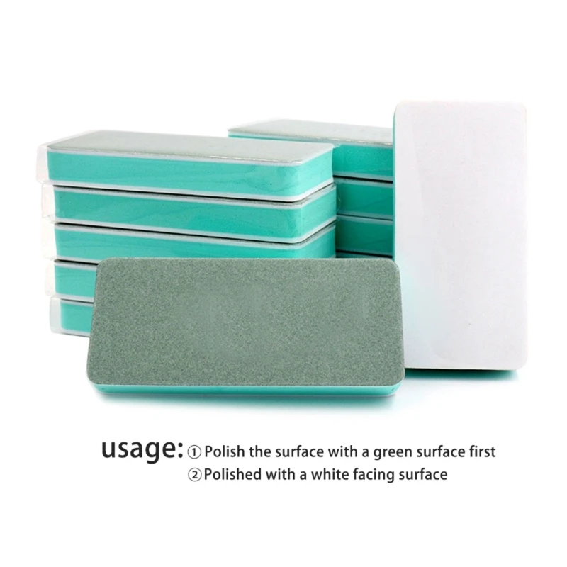 Silver Polishing Block เครื่องประดับขัดบาร์สองวิธีเล็บเครื่องมือขัด Sander R9UF