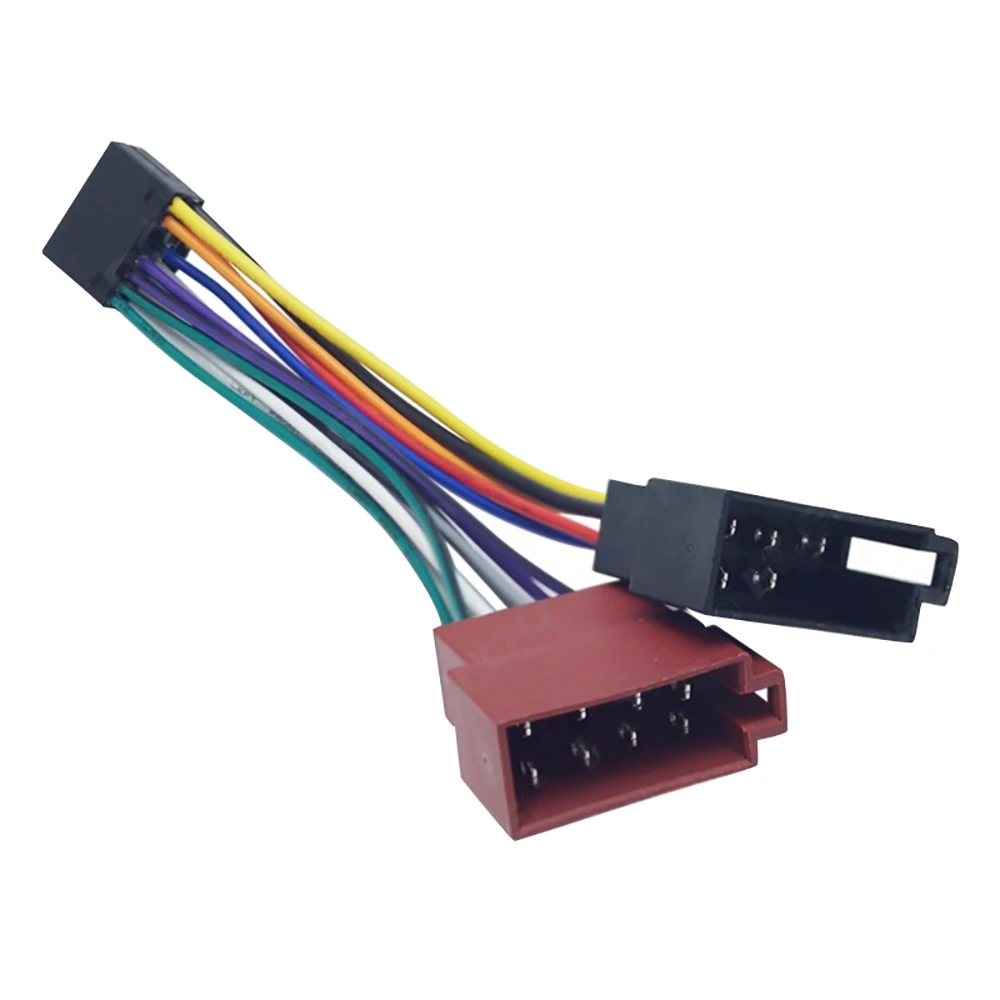 Adaptador de Cableado para Autoestéreo Kenwood/JVC, Conector Estándar ISO, Adaptador de 16 Pines, Cable Plug-and-Play