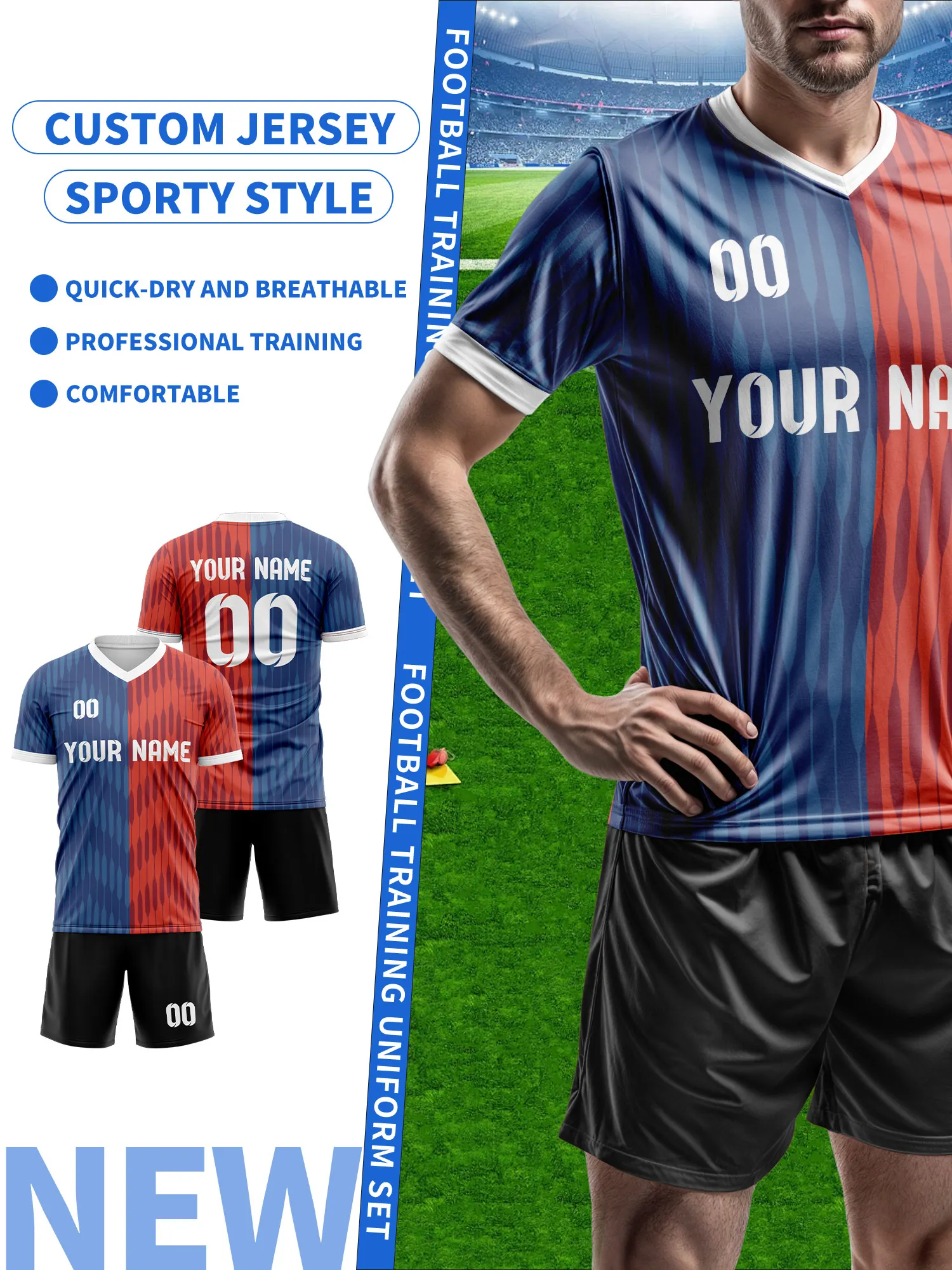 

Спортивные футболки с V-образным вырезом для мужчин и женщин 2026 года с индивидуальным именем и номером, быстросохнущие, модные, с технологией сублимации