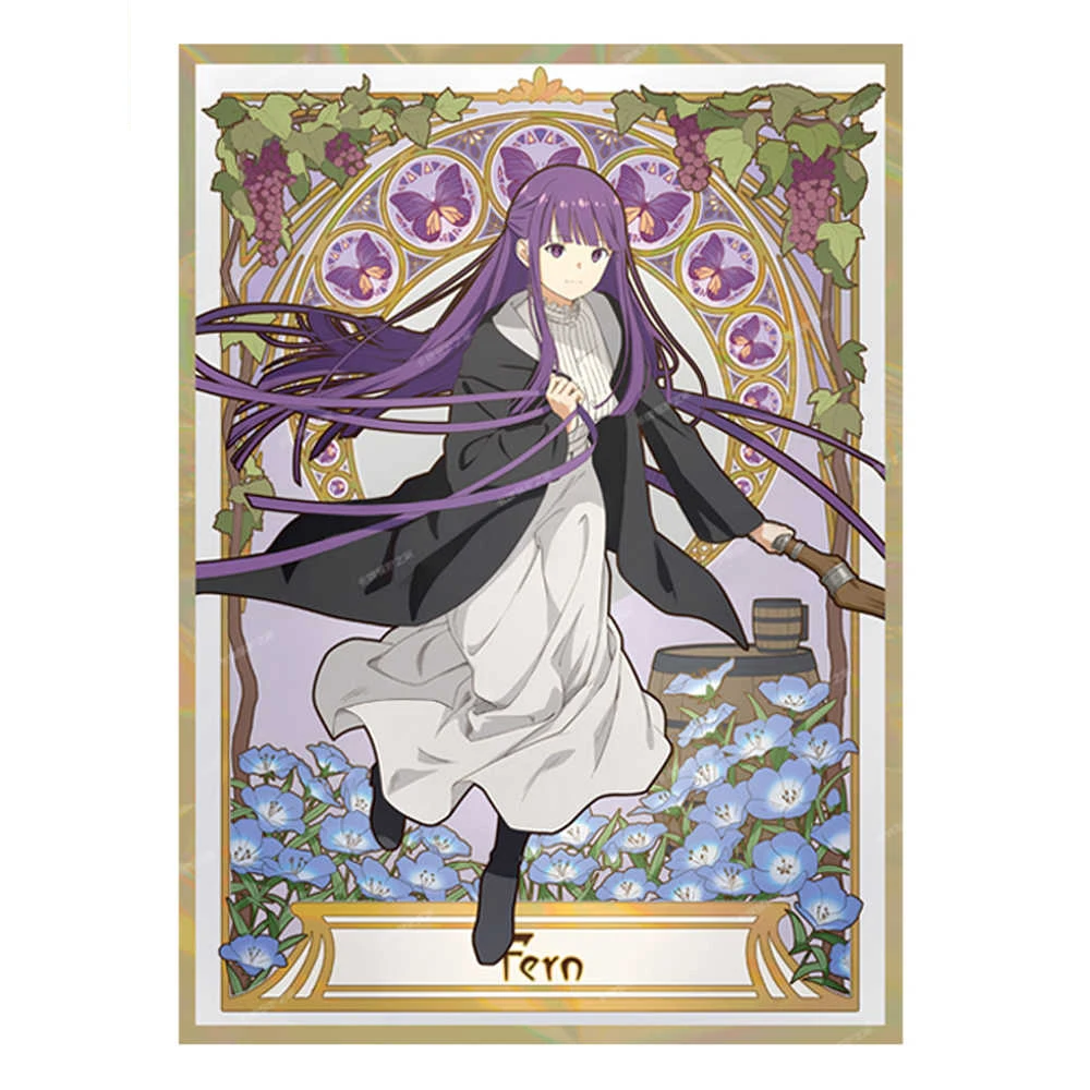 

65Pcs/set 66X91Mm Diy Self Made Frieren Fern Card Sleeve Opcg Ws Ptcg Frieren Card Protection Cover Anime Card Gift Toys