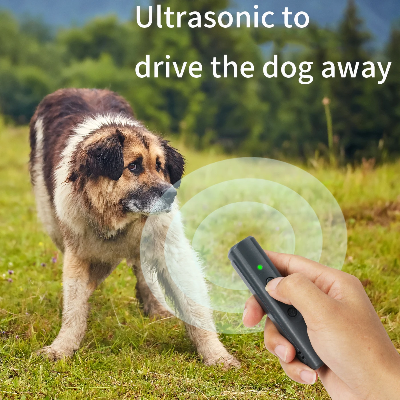 Portable Mini Dog Repeller Ultrasonic Pet Anti Barking Device USB Rechargeable Deterrent Training Remote Control