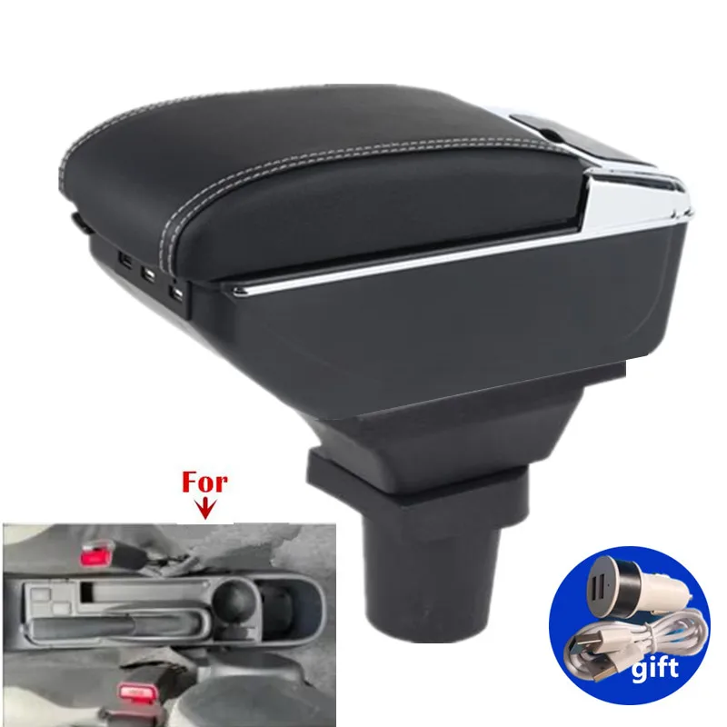 

Автомобильный подлокотник для Toyota Yaris 3, автомобильный подлокотник для Toyota Hybrid Yaris Vitz, центральный ящик для хранения, USB, модернизированный автомобильные аксессуары