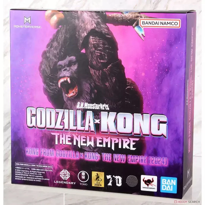 Bandai Original SHF S.H.Figuarts SHM King Kong Vs. Godzilla 2024 Movie Monster Anime Action Figures Toys Gift