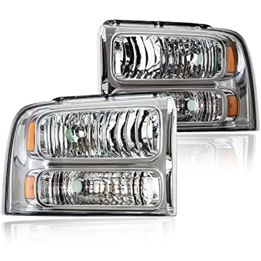 

Headlights Assembly Compatible with F250 F350 F450 F550 SuperDuty 2005 2006 2007 Clear lens Headlamp