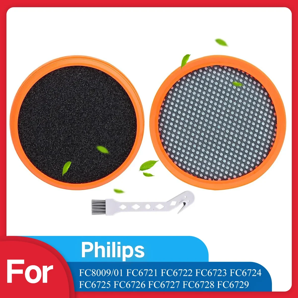 FC8009/01 Reemplazo de filtro para aspiradora de batería Philips SpeedPro y SpeedPro Aqua, para Philips FC6721 FC6722 FC6723 FC6724