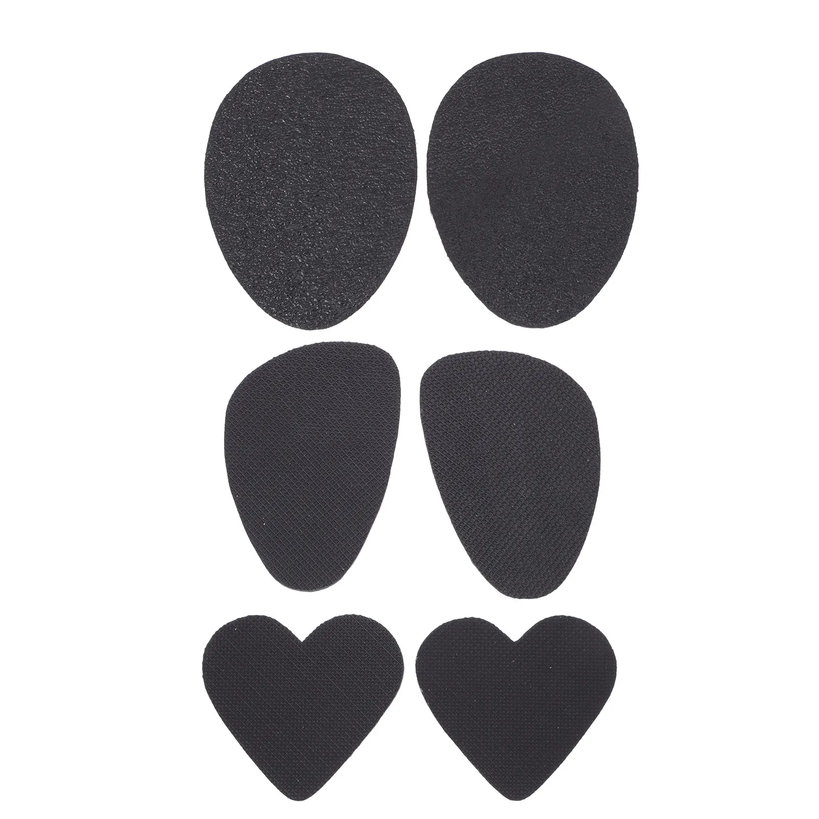 

3 Pairs Shoe Pads Anti-slip Sneaker Non-slip High Heels Shoes Cushions Black Protectors Men and Women