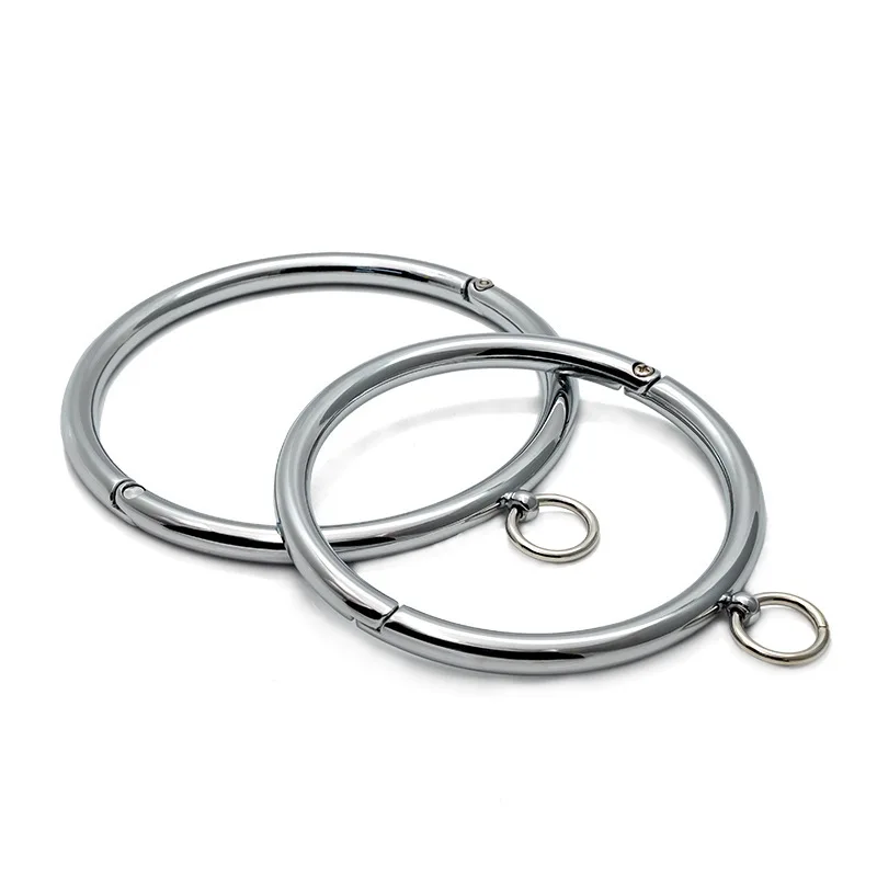 Collar BDSM de metal para bondage, collar de esclavo en 2 tamaños, collar para juegos de rol de esclavos sexuales para mujeres, collar de sujeción, juguetes de bondage BDSM.