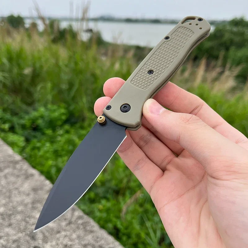 BM Bugout 535 Knife 440C Blade Nylon Fiber Handle Folding Pocket Knives Hiking EDC Camping Tactical Hunting Self-defense Tools