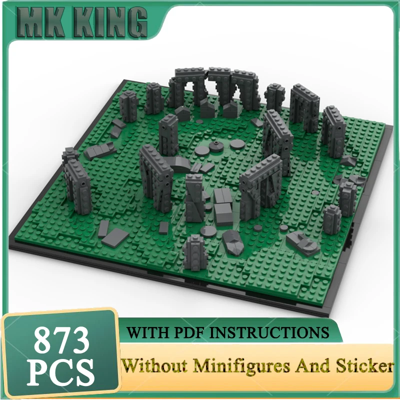 

Знаменитая сцена Moc Building Blocks Stonehenge ​ ​ ​ ​ ​ ​ ​ Модель Технология Кирпичи DIY Обзор улицы Сборка Игрушка Праздник