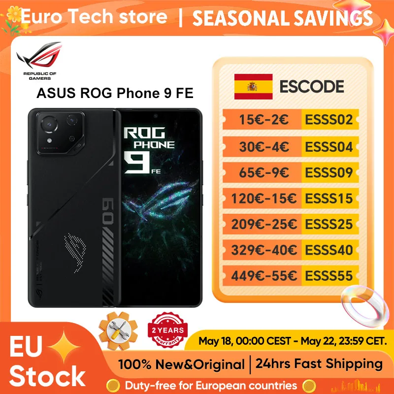 ASUS ROG Phone 9 FE 5G Smartphone Snapdragon 8 Gen 3 6.78'' 65W